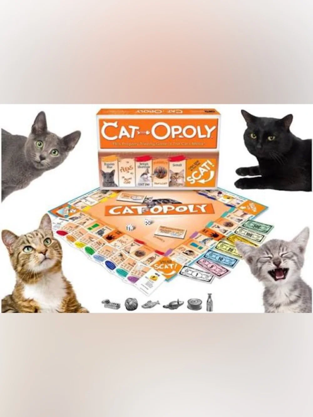 CAT-Opoly Monopoly Board Game NEW